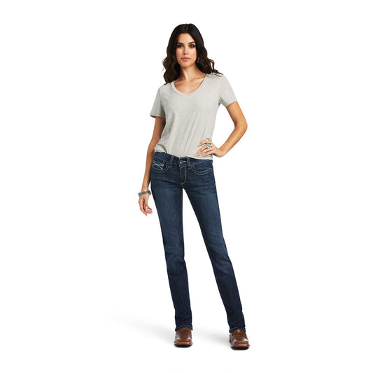 Ariat REAL Mid Rise Clarissa Straight Jeans