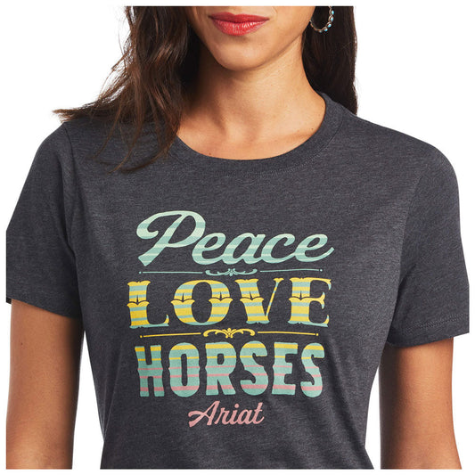 Ariat Women's Peace Love Horses Tshirt