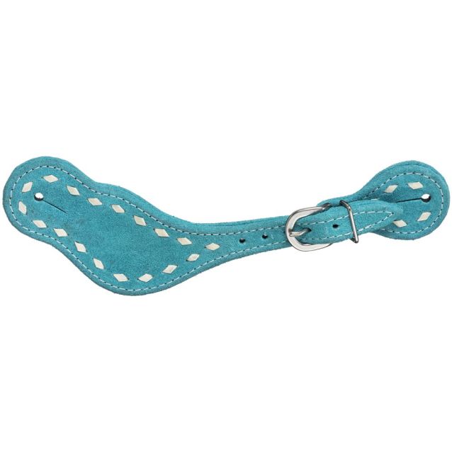 Suede Buckstitch Spur Straps