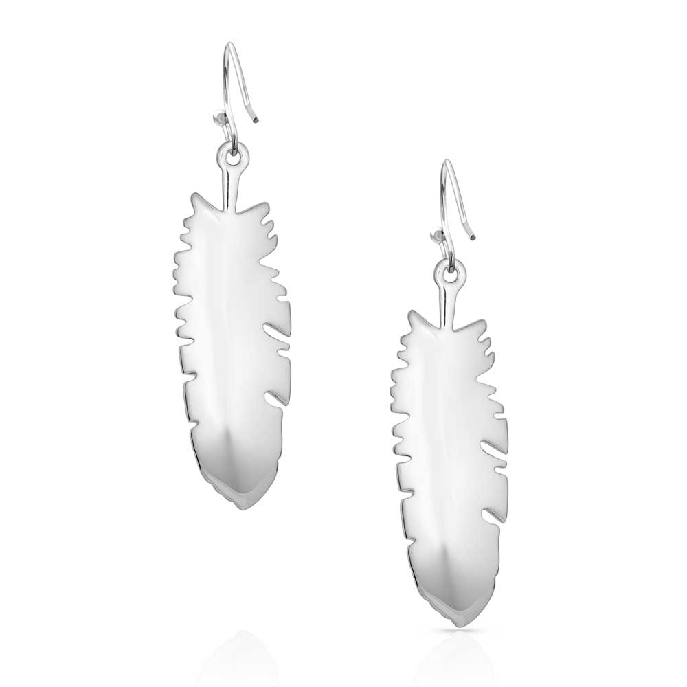 Montana Silversmiths Shimmering Feather Earrings