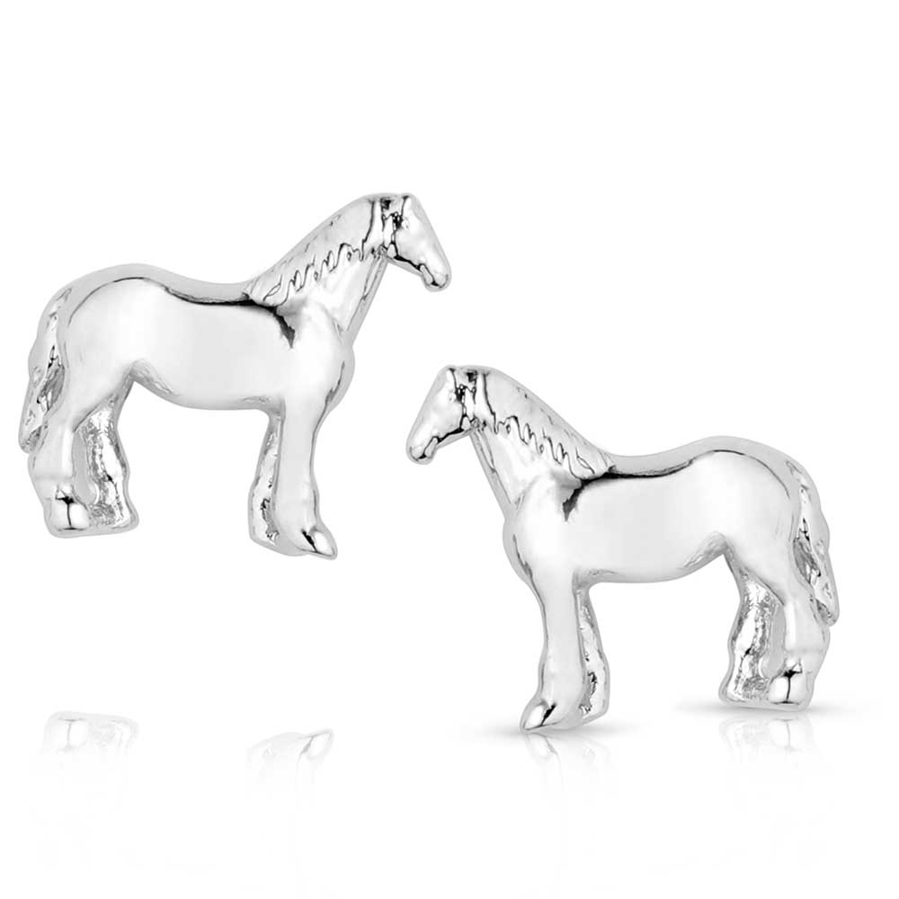 Montana Silversmiths AQHA Quarter horse Earrings