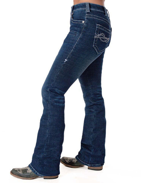 Cowgirl Tuff Don't Fence Me In Flannel Jeans