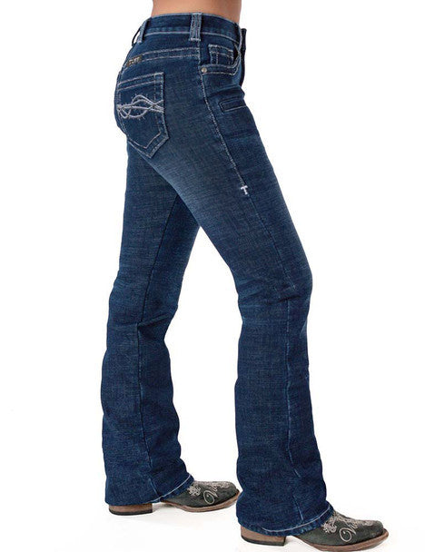 Cowgirl Tuff Don't Fence Me In Flannel Jeans
