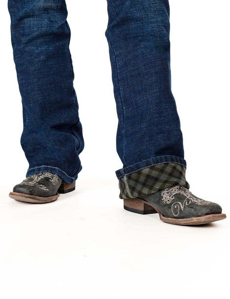 Cowgirl Tuff Don't Fence Me In Flannel Jeans