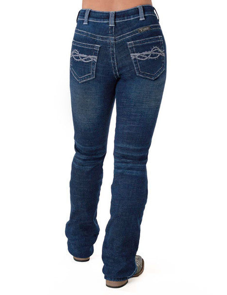 Cowgirl Tuff Don't Fence Me In Flannel Jeans