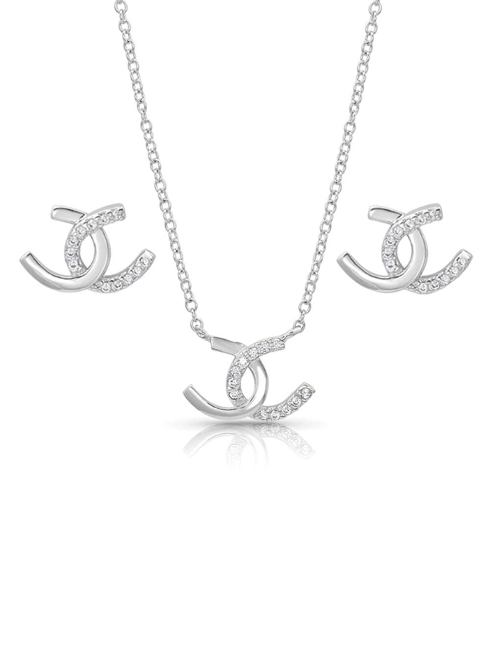 Montana Silversmiths Horseshoe Happiness Jewelry Set