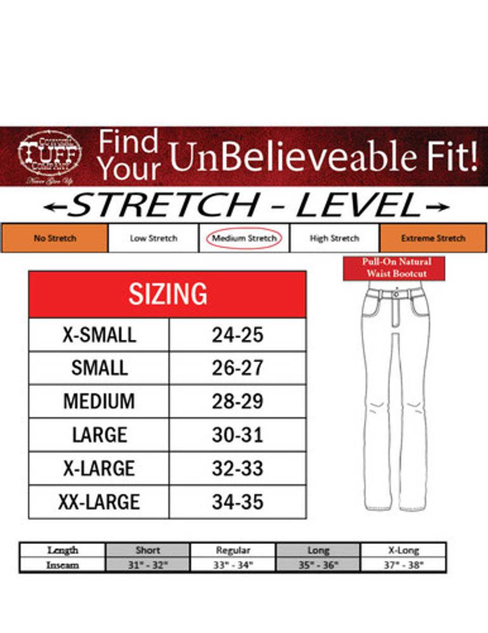Cowgirl Tuff Pull on Fleece Jeans