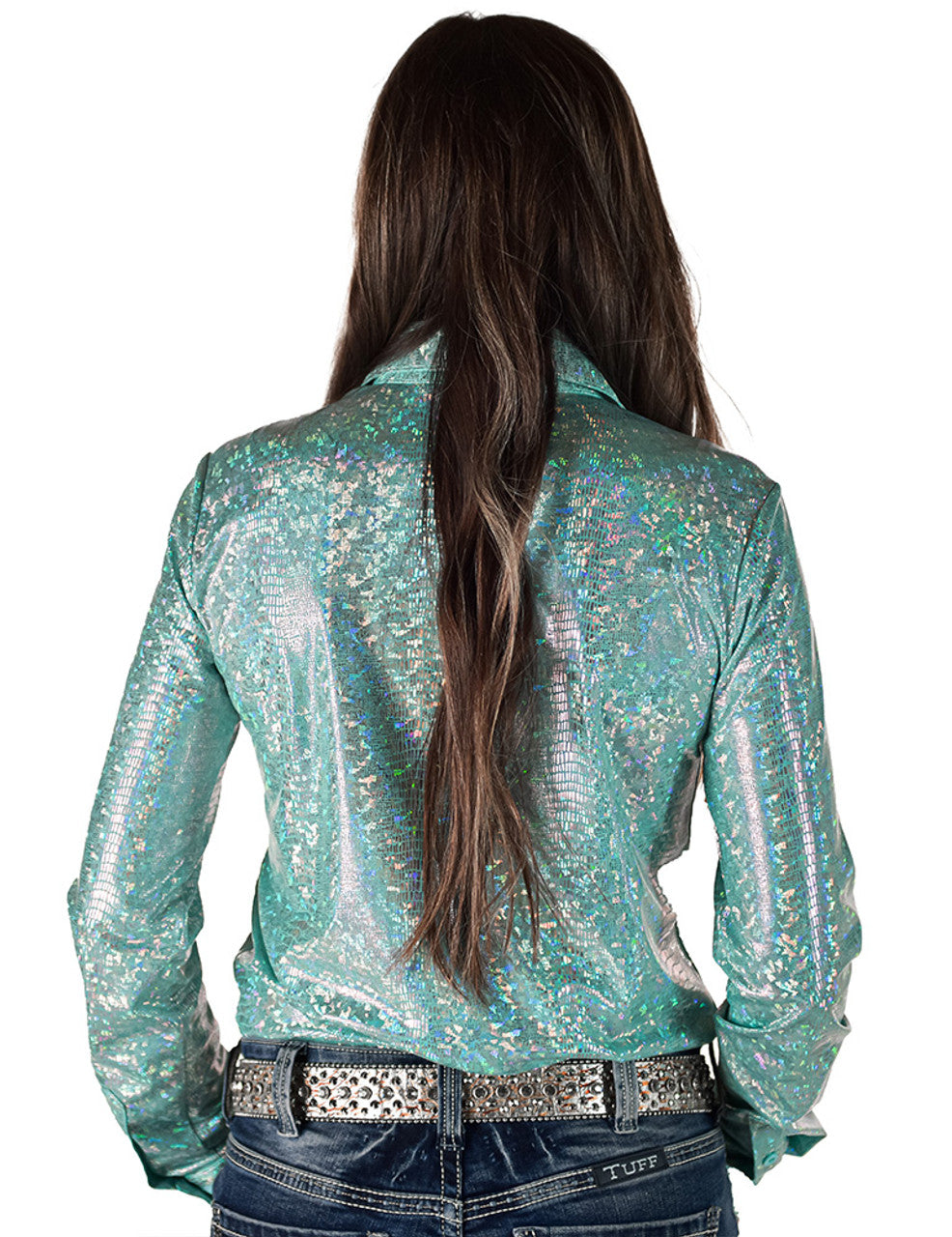Cowgirl Tuff Mint Sparkle Pullover Shirt