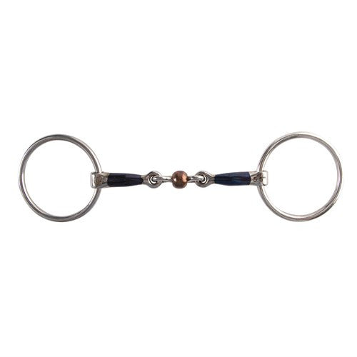 Blue Sweet Iron Loose Ring w/Link & Copper Roller Bit
