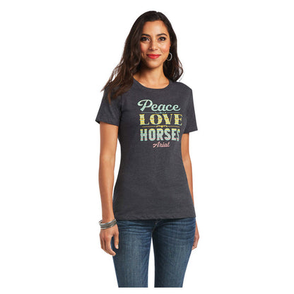 Ariat Women's Peace Love Horses Tshirt