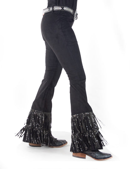 Bling Fringe Flare Pants