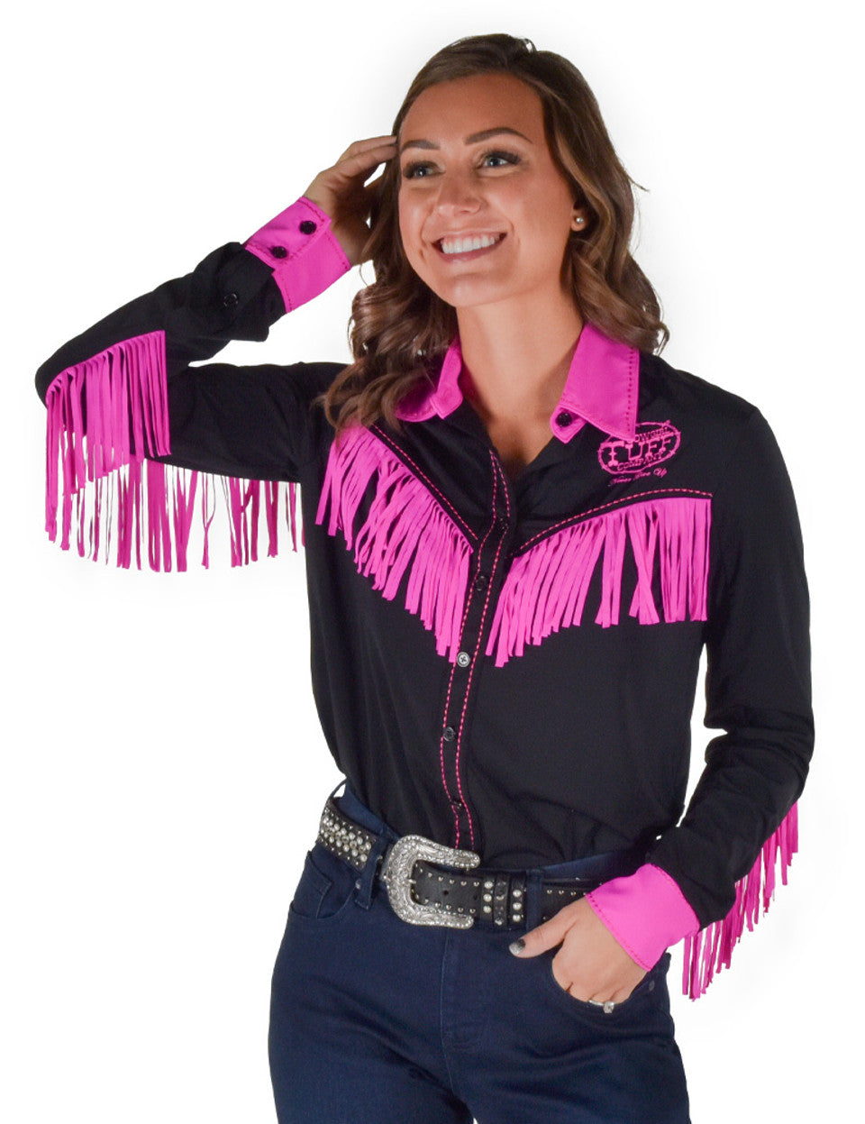 Cowgirl Tuff Breathe Fringe Shirt