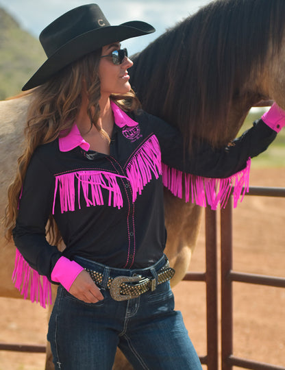 Cowgirl Tuff Breathe Fringe Shirt