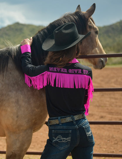 Cowgirl Tuff Breathe Fringe Shirt