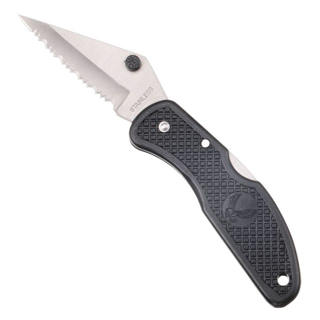 Serrated Blade Lock Back Roping Knife