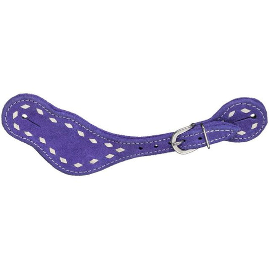Suede Buckstitch Spur Straps