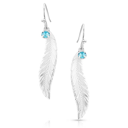 Montana Silversmiths Cinderella Feather Dangle Earrings