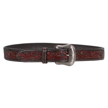 Fort Worth Tooled & Beaded Belt