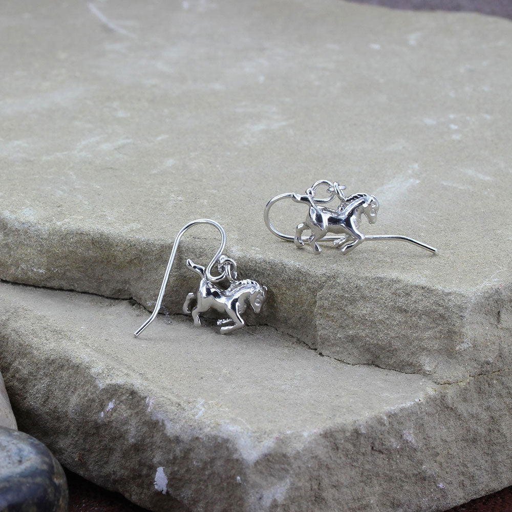 Montana Silversmiths Prancing Horse Earrings