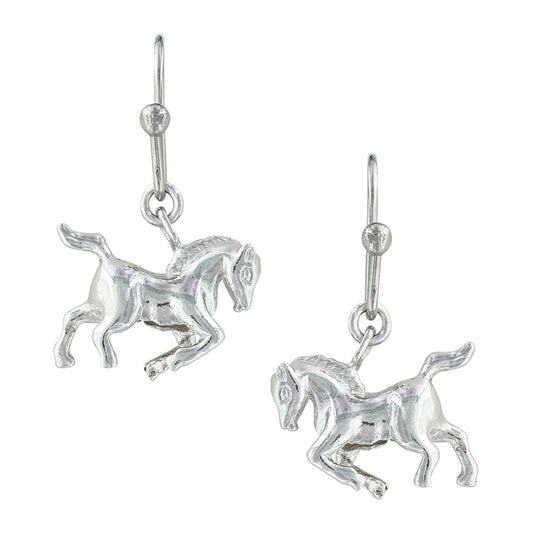 Montana Silversmiths Prancing Horse Earrings