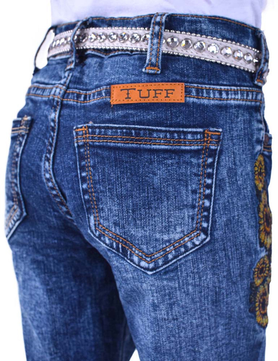 Cowgirl Tuff Girls Sunflower Jeans