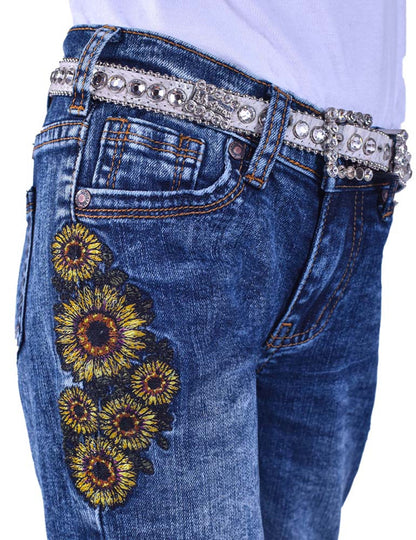 Cowgirl Tuff Girls Sunflower Jeans