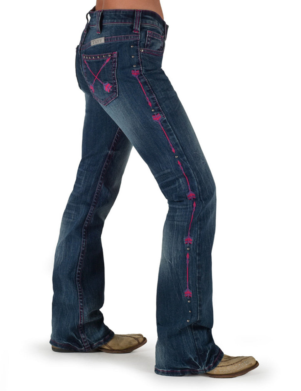 Cowgirl Tuff Pink Arrows Jeans