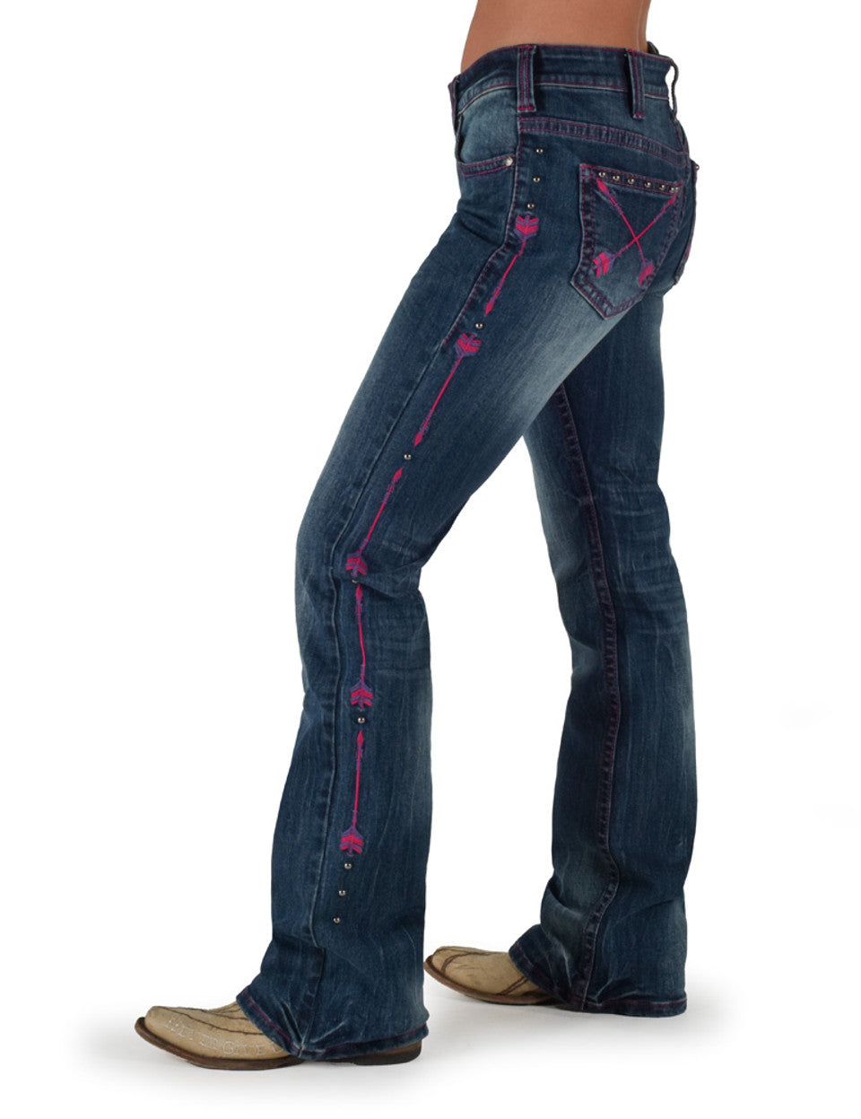 Cowgirl Tuff Pink Arrows Jeans