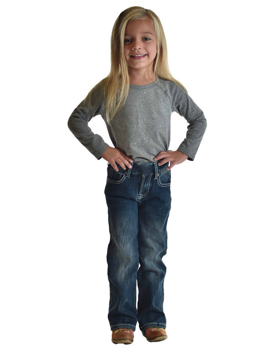 Cowgirl Tuff Girls Pull On Edgy Winter Jeans