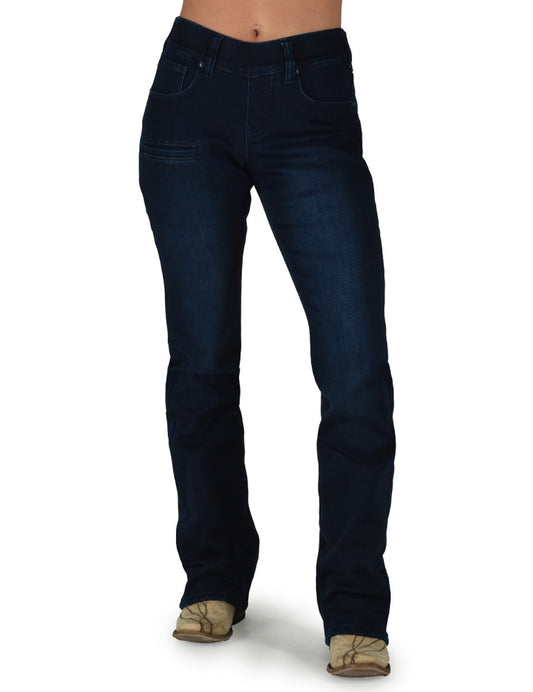 Cowgirl Tuff Pull on Fleece Jeans