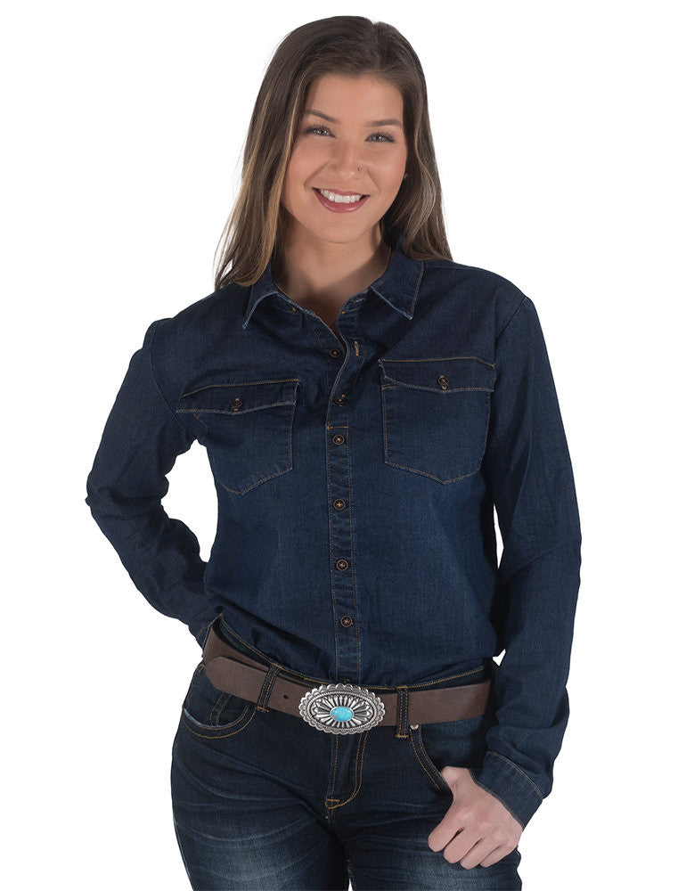 Cowgirl Tuff Denim Shirt