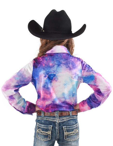 Cowgirl Tuff Girls Galaxy Shirt