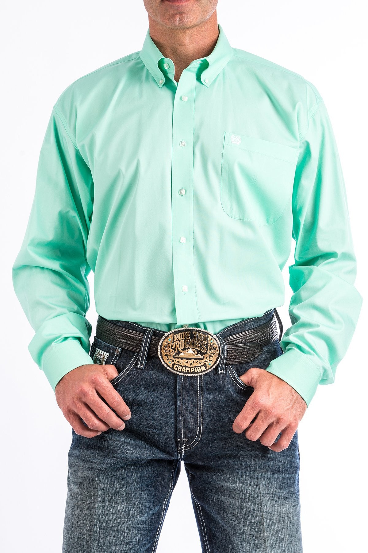 Cinch Mint Green Shirt