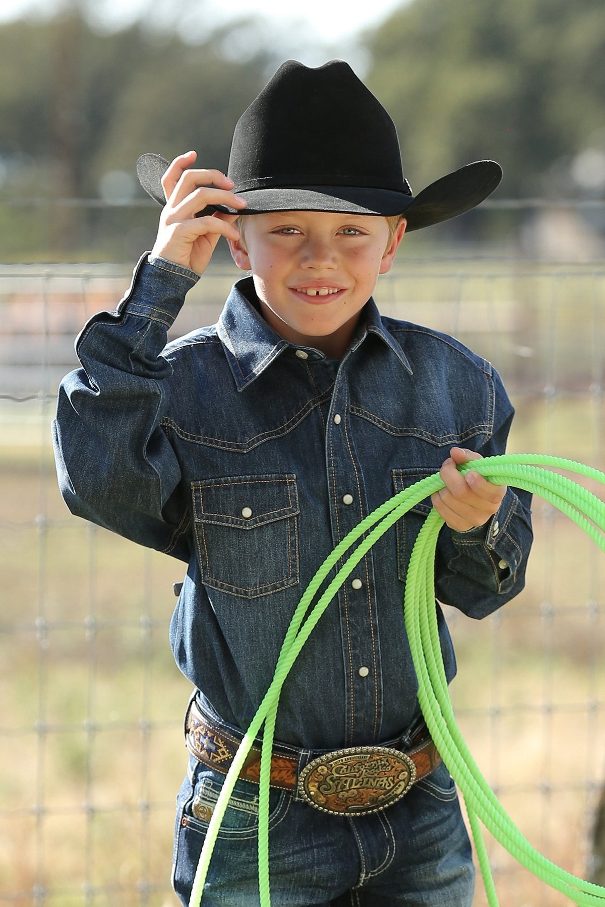 Cinch Boys Denim Shirt