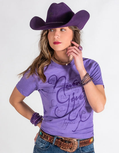 Cowgirl Tuff TShirt- Never Give Up