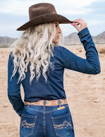 Cowgirl Tuff Denim Shirt